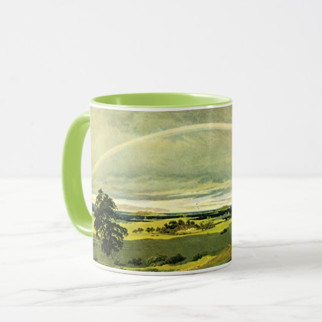 Landscape with Rainbow, fine art, Tasse (Vorderseite Links)
