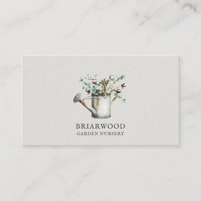 Landscaper Gardener Greenery Square Business Card Visitenkarte (Vorderseite)