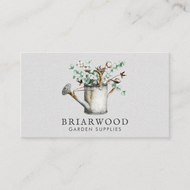 Landscaper Gardener Greenery Square Business Card Visitenkarte (Vorderseite)