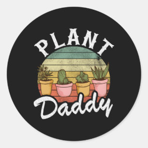 Landscaper Gardener Vater Pflanze Experte Pflanze Runder Aufkleber