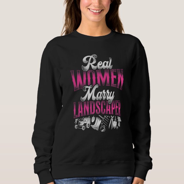 Landscaper Landschaftsarchitektin Ehefrau Ma Sweatshirt (Vorderseite)