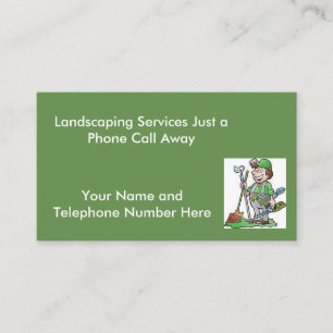 Landscaper Standard Business Cards Visitenkarte