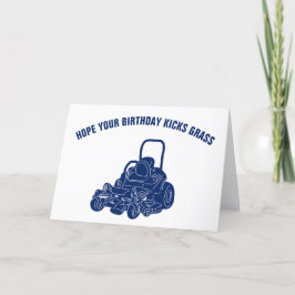 Landscapes Funny Lawn Mower Geburtstag Karte
