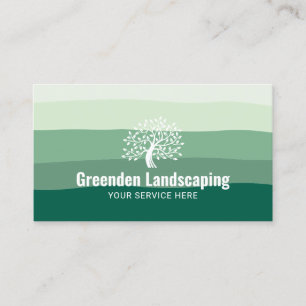Landscapes für das Green Shades Tree-Logo von Rase Visitenkarte