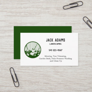 Landscaping Business Card Visitenkarte