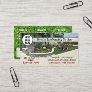 Landscaping Business Card Visitenkarte