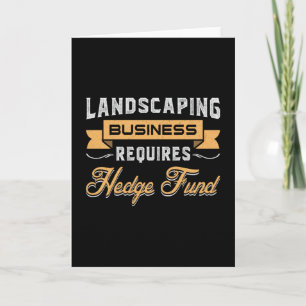 Landscaping Business Four Garden Landscaper Funny Karte