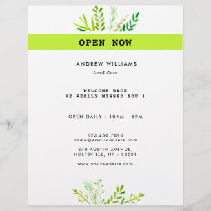 Landscaping der modernen Rasenpflege Flyer