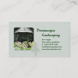 Landscaping Gazebo Business Card Visitenkarte
