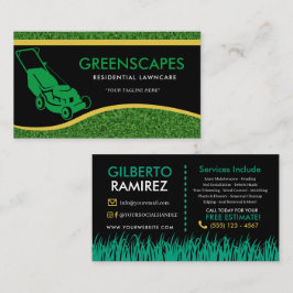 Landscaping Lawn Care Business Card Visitenkarte