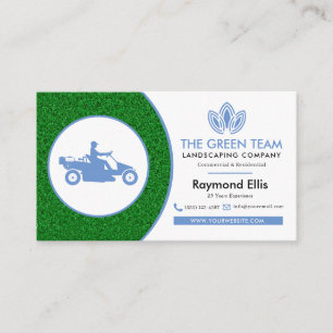 Landscaping Lawn Care Business Card Visitenkarte
