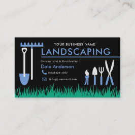 Landscaping Lawn Care Business Card Visitenkarte