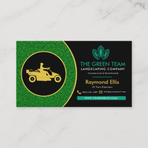 Landscaping Lawn Care Business Card Visitenkarte