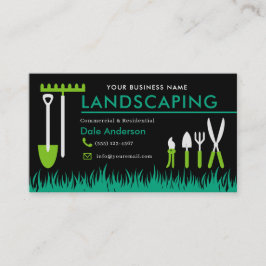 Landscaping Lawn Care Business Card Visitenkarte