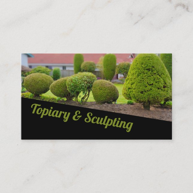 Landscaping Lawn Care Gardener Business Card Visitenkarte (Vorderseite)