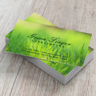 Landscaping & Lawn Care Green Finger Visitenkarte