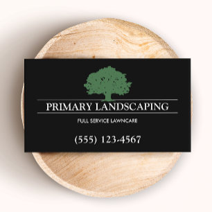 Landscaping Lawn Care Tree Business Card Visitenkarte