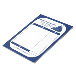 Landscaping Lawn Mowing Business Rechnung Notizblock