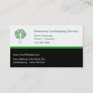 Landscaping Lawn Service Business Cards Visitenkarte