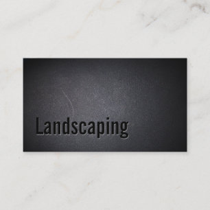 Landscaping Modern Bold Black Elegant Visitenkarte