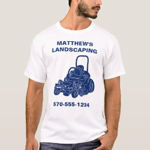 Landscaping Rasenmäher Personalisiert T-Shirt