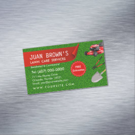 Landscaping Services | Lawn Care & Garden Design Magnetische Visitenkarte