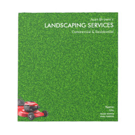 Landscaping Services | Lawn Care & Garden Design Notizblock