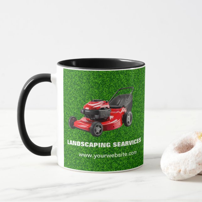 Landscaping Services | Lawn Care & Garden Design Tasse (Mit Donut)