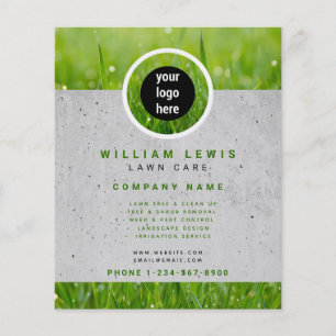 Landscaping von Lawn Care Simple Business-Logos Flyer