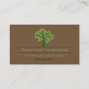 Landscaping Yard Garden Service Business Card Visitenkarte