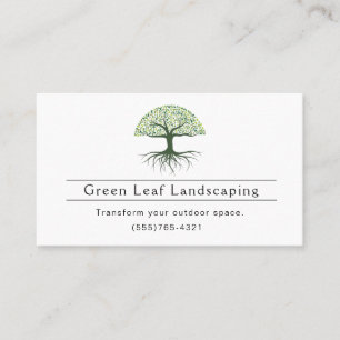 Landscaping Yard Garden Service Business Card Visitenkarte