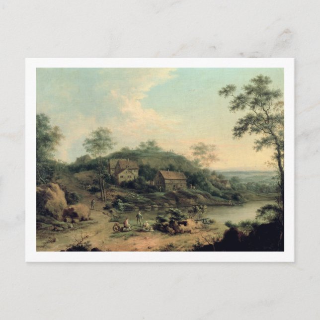 Landschaft, 1758 postkarte (Vorderseite)