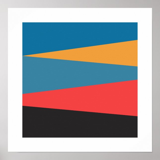 Landschaft 1 Abstrakte Kunst Poster (Vorne)
