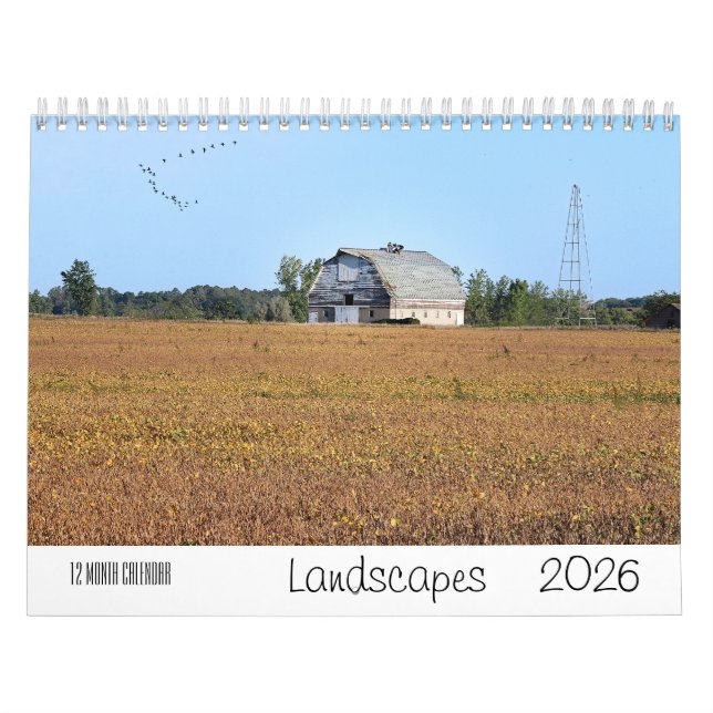 Landschaft 2026 12 Monat Mauerkalender Kalender (Titelbild)