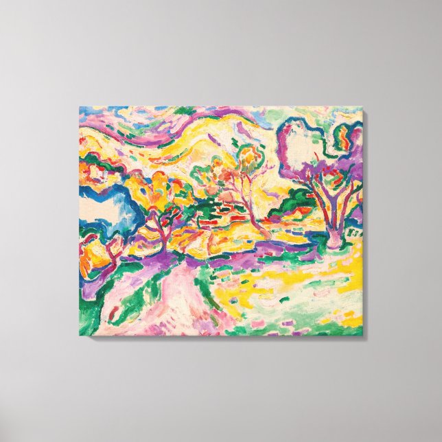 Landschaft am Ciotat | Georges Braque | Leinwanddruck (Vorderseite)