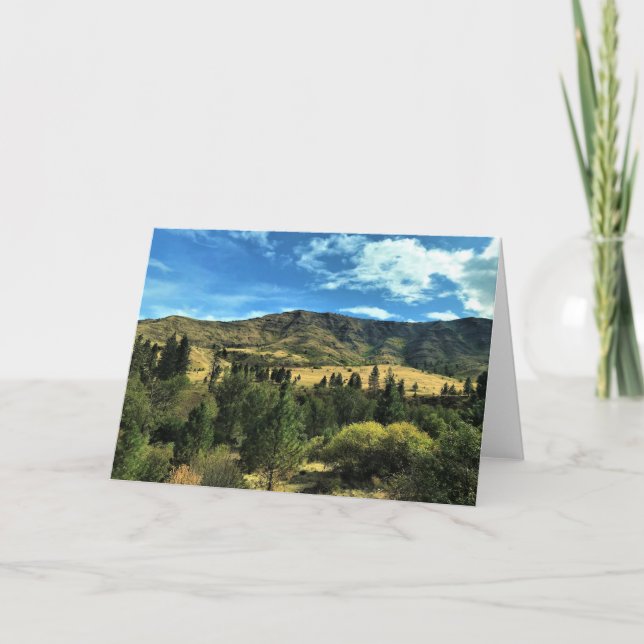 Landschaft am Fluss Snake, OR Karte (Vorderseite)