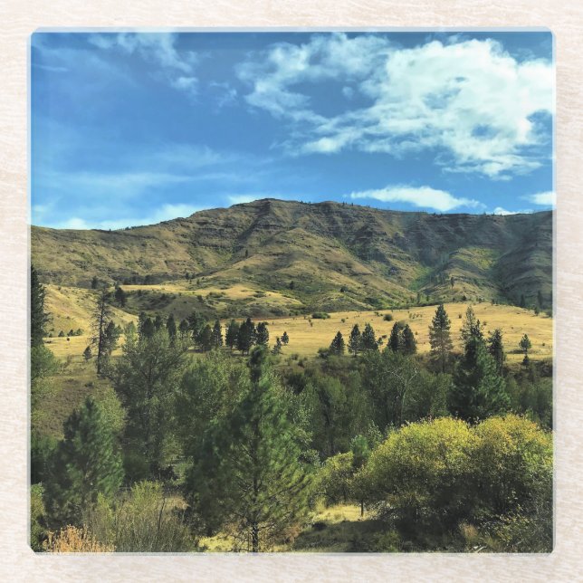 Landschaft am Fluss Snake, Oregon Glasuntersetzer (Vorderseite)