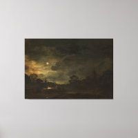 Landschaft am Mondschein, Aert van der Neer, 1630 