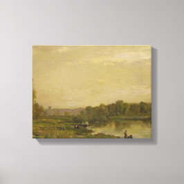 Landschaft am Oise, Charles-François Daubigny, Leinwanddruck