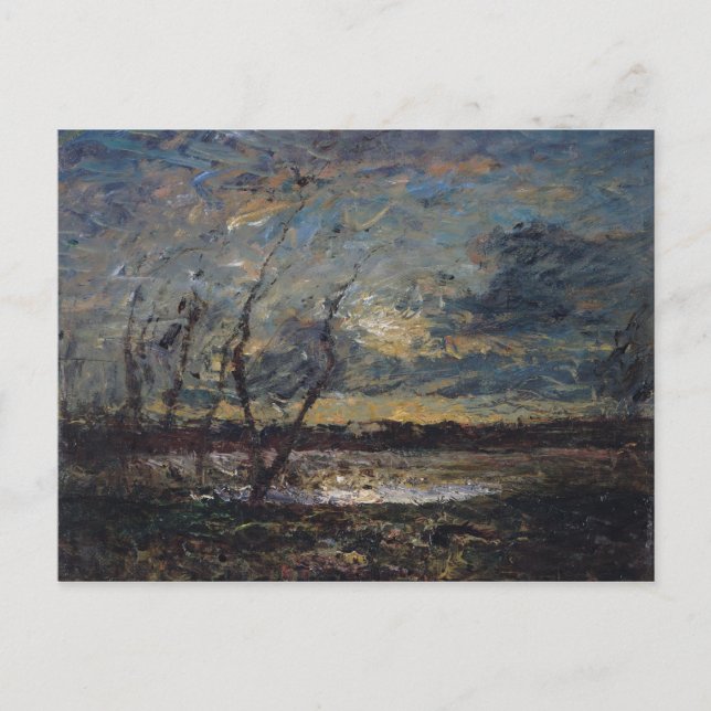 Landschaft am Stadtrand von Cremieu Postkarte (Vorderseite)