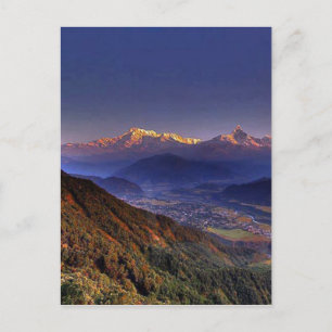 Landschaft anzeigen : HIMALAYA POKHARA NEPAL Postkarte