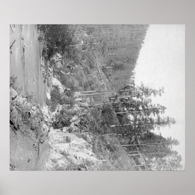 Landschaft auf der Deadwood Road nach Sturgis Poster (Vorne)