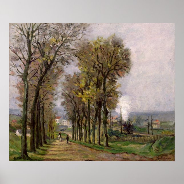 Landschaft auf der Insel Frankreich, c.1878 Poster (Vorne)
