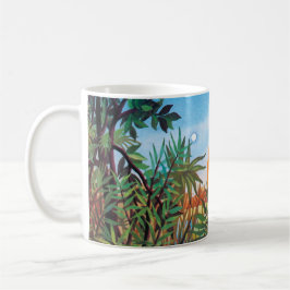 Landschaft auf Europa - Sci Fi Jupiter Moon Malere Tasse