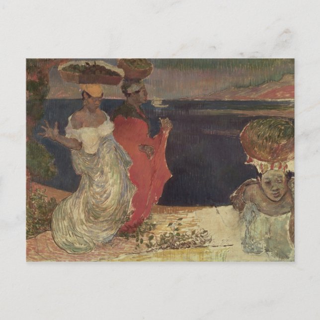 Landschaft auf Martinique Postkarte (Vorderseite)