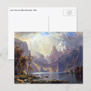 Landschaft aus der Vergangenheit, Lake Tahoe von A Postkarte