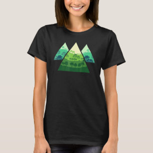 Landschaft Außenwelt Wilde Natur Bäume Landschaft T-Shirt