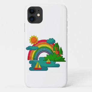 Landschaft bei Bootsfahrt unter Sonnenschein, Wolk Case-Mate iPhone Hülle