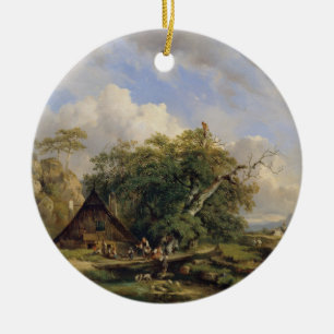 Landschaft bei Gutenstein - Dominik Schufried Keramik Ornament