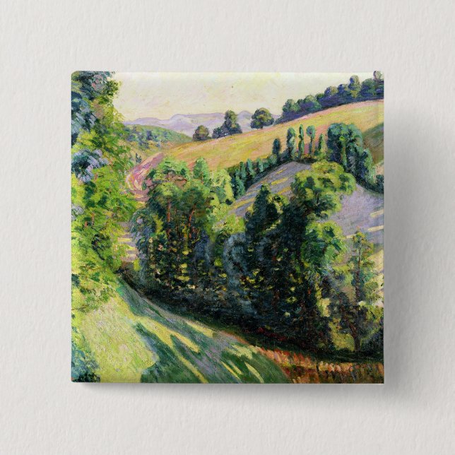 Landschaft bei Pontgibaud, c.1895 (Öl auf Button (Vorderseite)